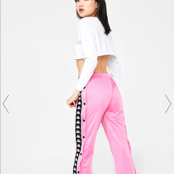 kappa pink track pants
